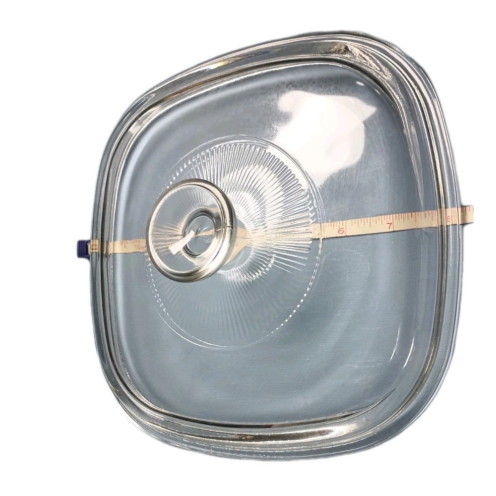 Vintage Pyrex Square Glass Replacemen Lid 25 A-9-C  A  Excellent Condition
